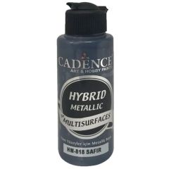 Cadence Hybride metallic acrylverf (semi mat) Sapphire 0818 120 ml (HM-0818)