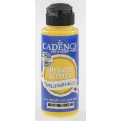 Cadence - Hybride acrylverf - Glitter - Sun Yellow  - 120 ml (HSA-103)