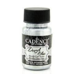 Cadence - Dora - Metallic Glas Verf - Zilver - 50 ml (3132) 