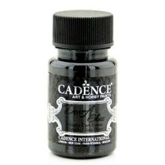 Cadence - Dora - Metallic Glas Verf - Zwart - 50 ml (3131)