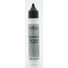 Cadence - Top Coat Glaze - voor Beton effect - Wit - 25ml (0024) - OPRUIMING