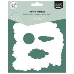 Vaessen Creative • Maskersjabloon Sun & Clouds by Carla Creates 14x14cm (CAR0010) *