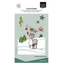 Vaessen Creative • Clear Stamps Rendier 2 14st. (CAR0110) *