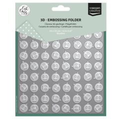 Vaessen Creative • Embossing Folder Kerstballen (CAR0111) *