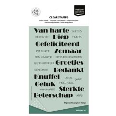 Vaessen Creative • Clear Stamps Nederlandse Teksten 23st. (CAR0203) *