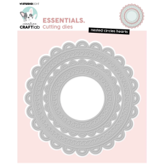 Creative Craftlab • Essentials Cutting Die Nested Circles Hearts (CCL-ES-CD1007) *