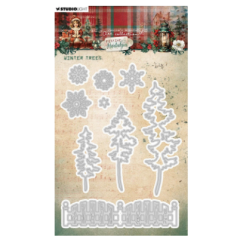 Studio Light • Festive Nostalgia Cutting Die Winter Trees - CD905*