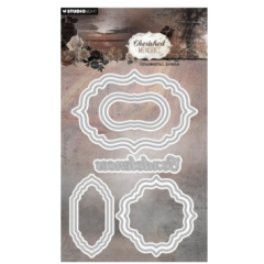 Studio Light • Cherished Memories Cutting Die Ornamental labels - CD944*