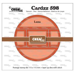Crealies • Cardzz Snijmal Postzegelframe Luna (CLCZ598) *