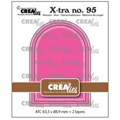 Crealies • Xtra ATC Boog met Kleine Streepjes (CLXTRA95) *