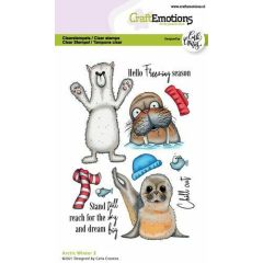 CraftEmotions clearstamps A6 - Arctic Winter 2 (Eng) Carla Creaties (130501/1526) (AFGEPRIJSD)