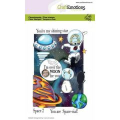 CraftEmotions clearstamps A6 - Space 2 Carla Creaties (130501/1502) (AFGEPRIJSD)