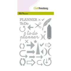 CraftEmotions Die - Journal signs & more Card 10,5x14,8cm (115633/0523) (AFGEPRIJSD)