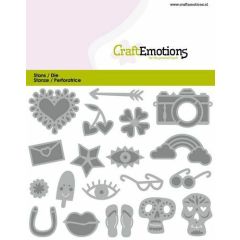 CraftEmotions Die - Trendy booklet -card decorations Card 11x9cm - 82 mm (115633/0836) (AFGEPRIJSD)