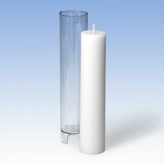 CraftEmotions Gietmal kaars - cilinder standaard sierkaars 47x220mm no15 (640030/2215)