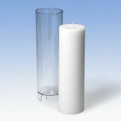 CraftEmotions Gietmal kaars - cilinder standaard sierkaars 67x220mm no16 (640030/2216)