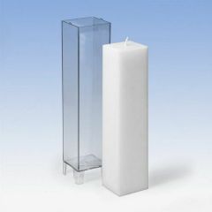 CraftEmotions Gietmal kaars - vierkant 50x220mm (640030/2511)