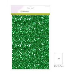 CraftEmotions glitterkarton 5 vel kerstgroen +/- 29x21cm 220gr (001290/2105)