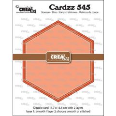 Crealies Cardzz Dubbele kaart Zeshoek 11,7x13,5cm (CLCZ545) *
