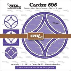Crealies Cardzz Frame & inlay Nina max. 11,5 x 11,5 cm (CLCZ595) *