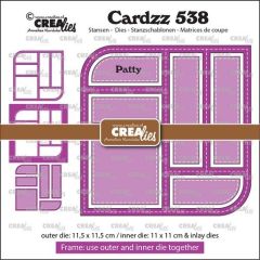 Crealies Cardzz Frame & inlay Patty max. 11,5 x 11,5 cm (CLCZ538) *