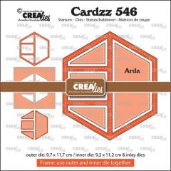 Crealies Cardzz Frame & Inlays Arda  9,7x11,7cm (CLCZ546) *