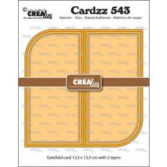 Crealies Cardzz Gatefold Card met 2 afgeronde hoeken 13,5x13,5cm (CLCZ543) *