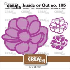 Crealies Inside or Out - Anemoon groot 77x68mm (CLIO103) *