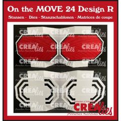 Crealies On the MOVE Design R achthoeken 10x13,5cm (CLMOVE24) *