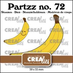 Crealies Partzz Banaan groot 59x55mm (CLPartzz72) *