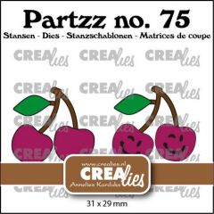 Crealies Partzz Kersen groot 31x29mm (CLPartzz75) *