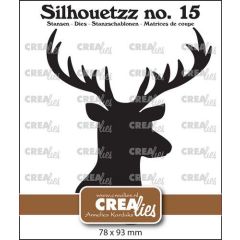 Crealies Silhouetzz no. 15 - Hertenkop 78x93mm (CLSH15) *