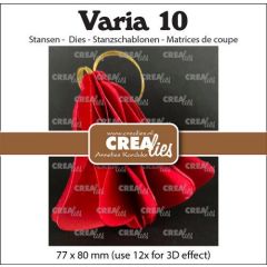 Crealies Varia 10 3D Kerstbal 77x80mm(use12xfor3Deffect) (CLVARIA10) *