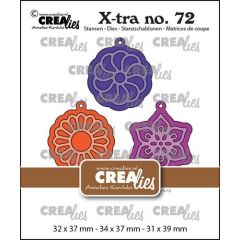 Crealies Xtra Charms D: bloemen CLXtra72 32x37 mm - 31x39 mm *