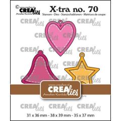 Crealies Xtra Charms set B CLXtra70 31 x 36 mm - 38 x 39 mm - 35 x 37 mm *