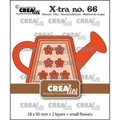 Crealies Xtra Gieter CLXTRA66 58 x 95 mm + 2 layers + small flowers *
