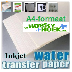 Decal Water transfer papier (A4-formaat) Voor Inktjet printer (Transparant)