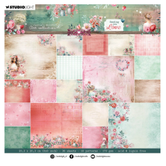Studio Light • Jenine's Mindful Art Designer Paper Pad Sending You Love Backgrounds (JMA-SYL-DPP289) *