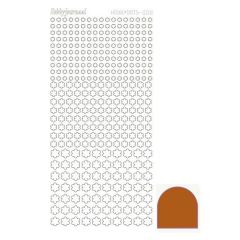 Hobbydots stickervel 008 - Brown (Mirror)