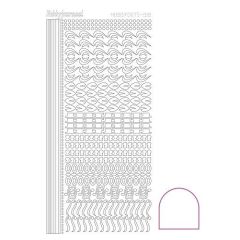 Hobbydots stickervel 018 - White (Adhesive)