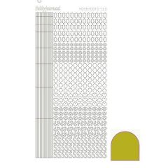 Hobbydots stickervel 010 - Yellow (Mirror)