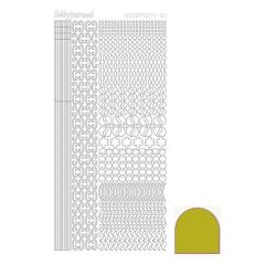 Hobbydots stickervel 011 - Yellow (Mirror)