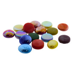 Glas Mozaïek 150 gr Rond Multi 2x0,7 cm (HG1418) *