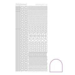 Hobbydots stickervel 011 - White (adhesive)