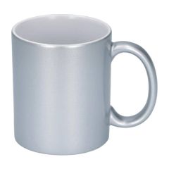 Sublimatie Mok 11oz - Hoogglans Zilver (SPM.082.096.108)