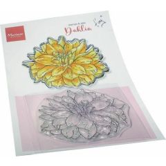 Marianne D Clear Stamp & Die set Tiny‘s Bloemen - Dahlia TC0892 120x205mm (AFGEPRIJSD)