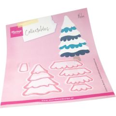 Marianne D Collectable Besneeuwde boom by Marleen COL1554 93x85,5mm *