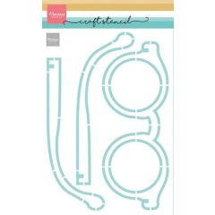 Marianne D Craft stencil Bril PS8166 210x149mm *
