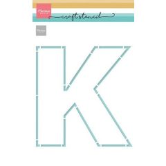 Marianne D Craft Stencil - K-Letter PS8149 210x149 mm *