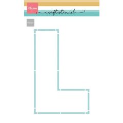 Marianne D Craft Stencil - L-letter PS8154 210x149mm *